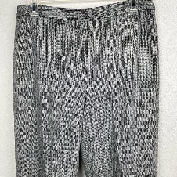 Anne Klein Gray Heathered Wool Blend Slack Pants Size 10 EUC - Picture 2 of 7